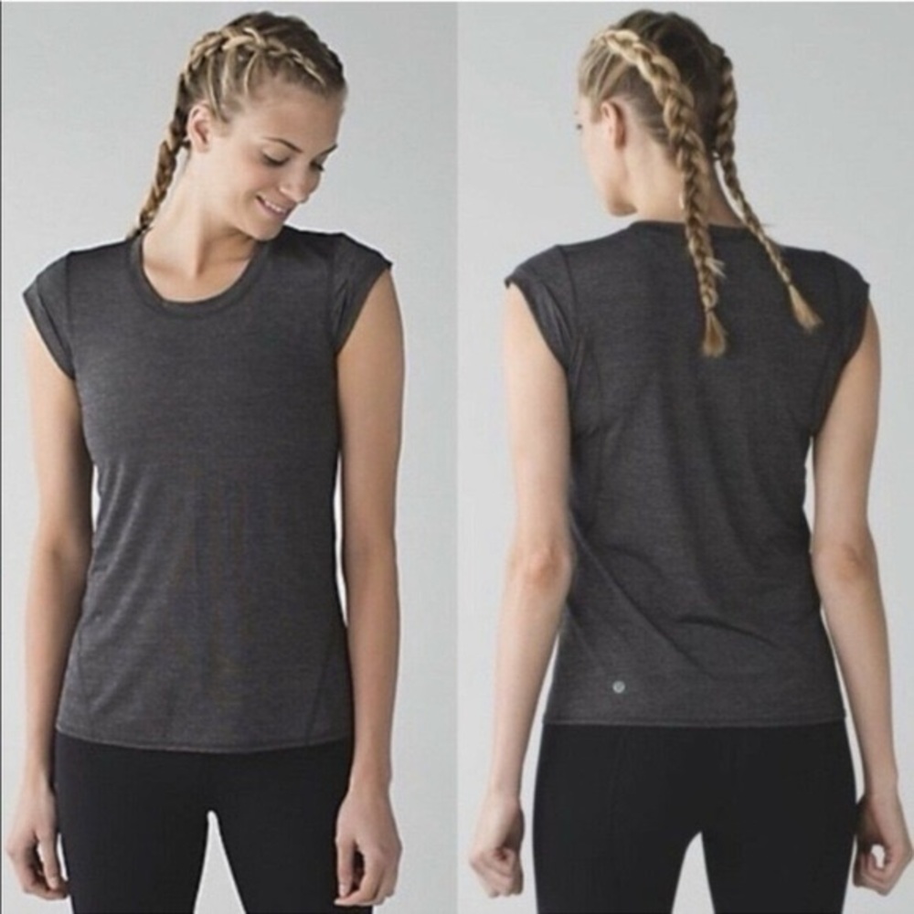 lululemon athletica Charcoal Muscle Tee
